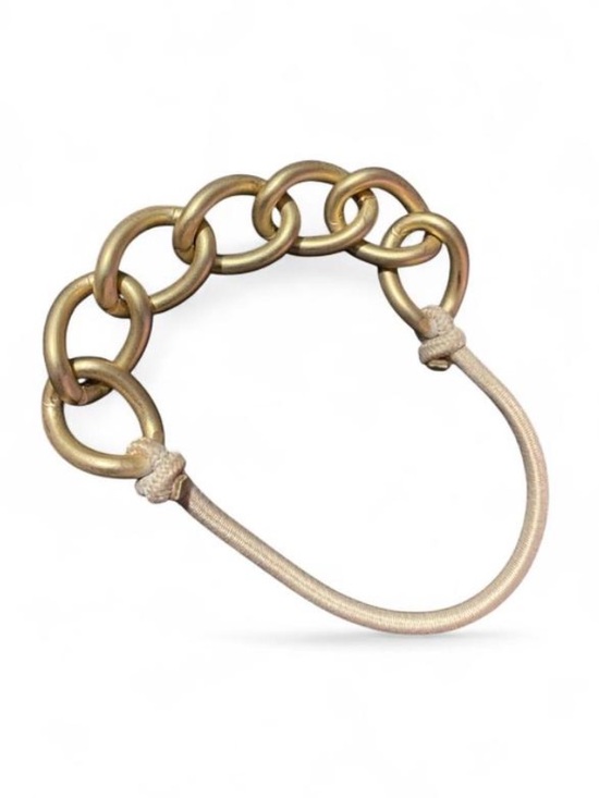 Kitsch Accessories - Gold Chunky Chain Link Hair Tie Ponytail
Holder Bracelet